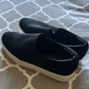 Vince Black Slip-On Shoes